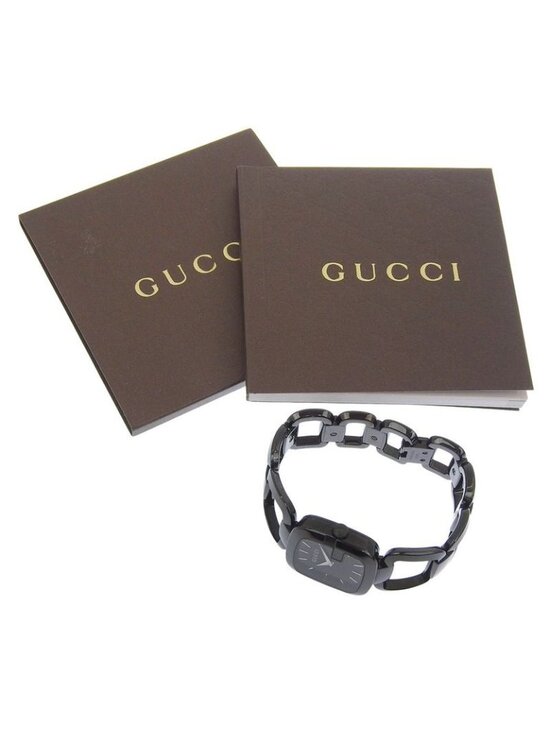 Gucci Collection 125.4 Stainless Steel Quartz Analog Display Black